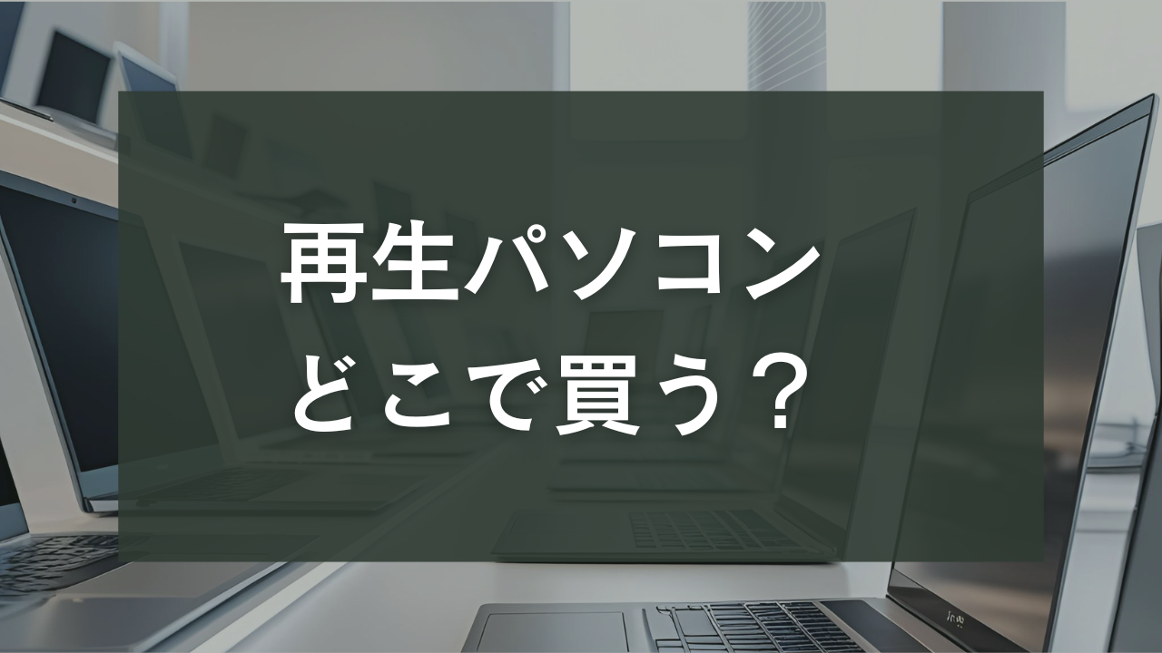 再生パソコン　どこで買う